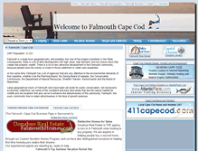 Tablet Screenshot of falmouthcapecod.com